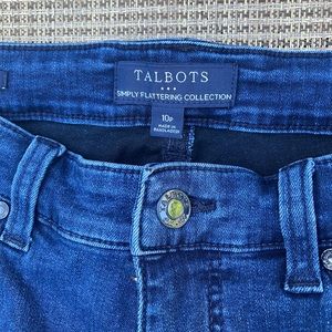 Talbots simply flattering 10 Petite five pocket jeggings.